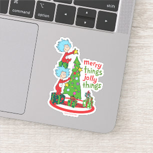 Sticker Chose Une Chose Deux Merry Things Jolly Things