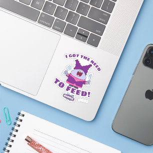 Sticker Chouette avec Fourche et couteau