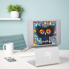 Sticker Chouette brillante et sage
