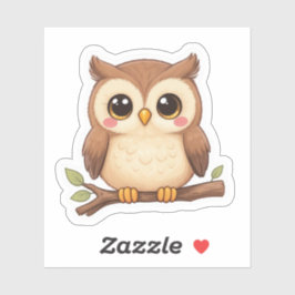 Sticker Chouette Chibi Kawaii Adorable