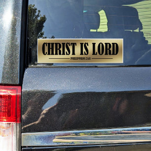 Sticker Christ est le Seigneur Gold Vinyl
