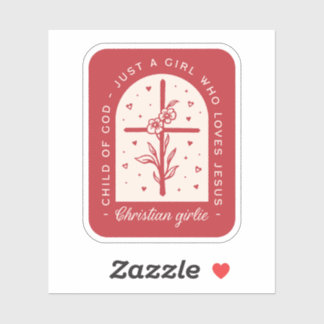 Sticker Christian girl Valentines Day drôle citations roug