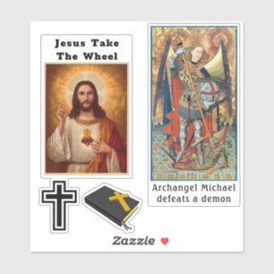 Sticker Christian Jesus Cross Decals Fenêtre de voiture ou