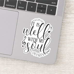 Sticker Christian Song Citation Typographie C'est bien mon