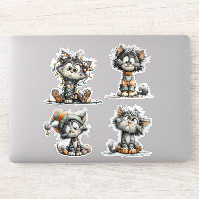 Sticker Christmas Cat  (Ordinateur)