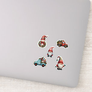 Sticker Christmas Gnomes