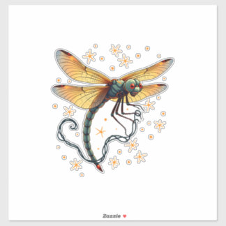 Sticker Christmas Lights Dragonfly