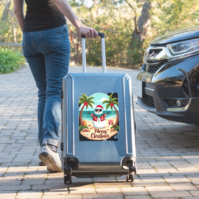 Sticker christmas Snowman (2) (Valise Insitu)