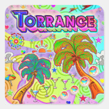 Sticker cible de vacances de la torrance