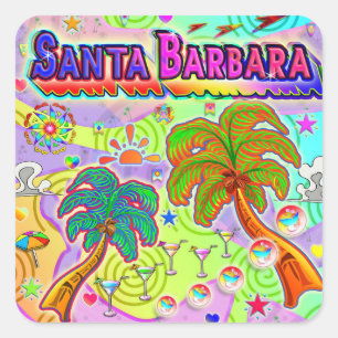 Sticker cible de vacances père Noël Barbara