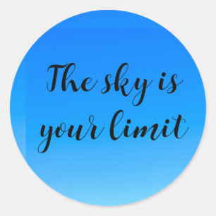 Sticker ciel est votre inspiration limite