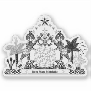 Sticker Cimetière à armes Kīngitanga, Maori, Nouvelle-Zéla