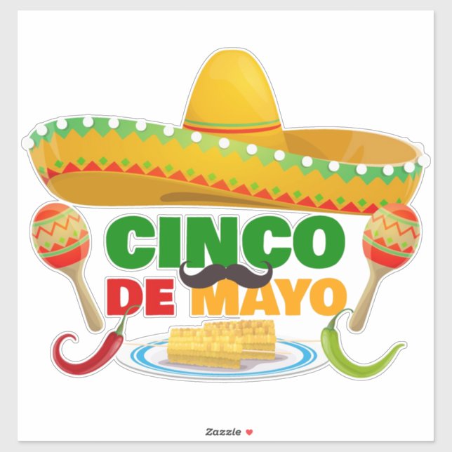 Sticker Cinco De Mayo (Feuille)