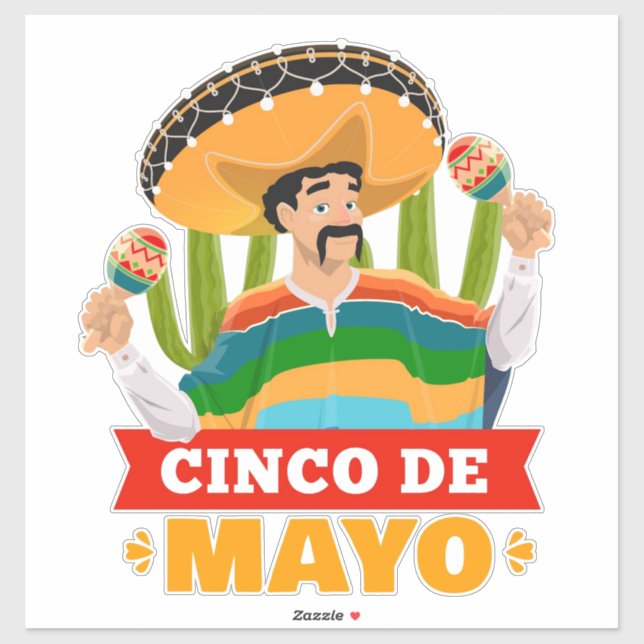 Sticker Cinco De Mayo (Feuille)