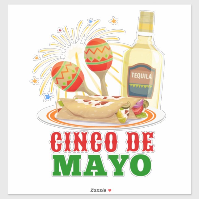 Sticker Cinco De Mayo (Feuille)