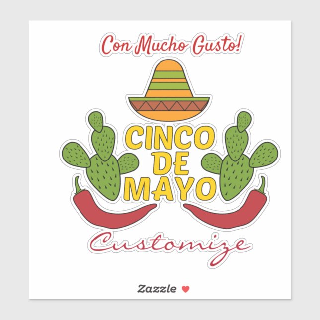 Sticker Cinco de Mayo Thunder_Cove (Feuille)