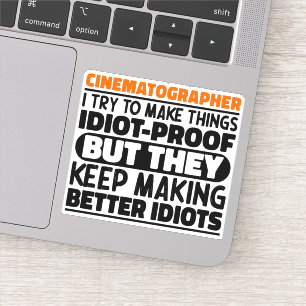 Sticker Cinématographe J'Essaie De Faire Des Citations Drô