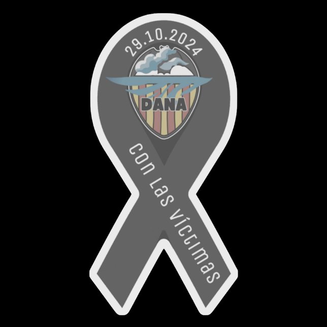 Sticker Cinta de luto valencia dana ribbon  (Créateur téléchargé)