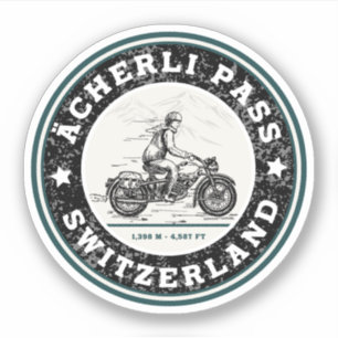 Sticker circuit moto suisse-älpes Ächerli Pass