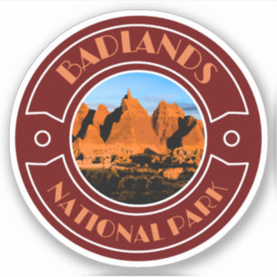 Sticker Circuit routier du Badlands National Park, Dakota