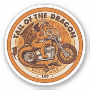 Sticker Circuit Tail of the Dragon Deals Gap en moto