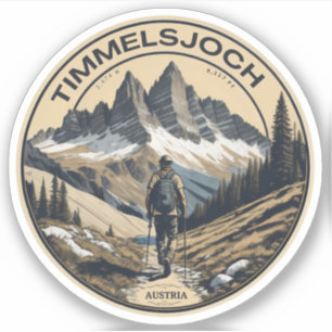 Sticker Circuit Timmelsjoch - passo del rombo à moto