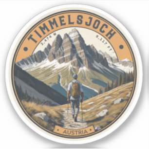 Sticker Circuit Timmelsjoch - passo del rombo à moto