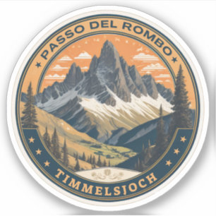 Sticker Circuit Timmelsjoch - passo del rombo à moto