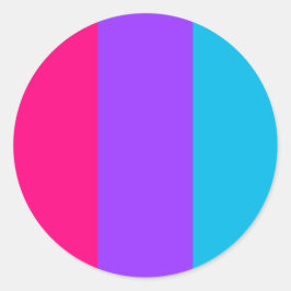 Sticker circulaire de fierté androgyne