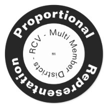 Sticker circulaire de représentation proportionnel