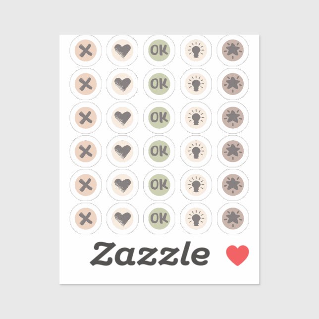 Sticker Círculos de doodles para la planificación (Feuille)