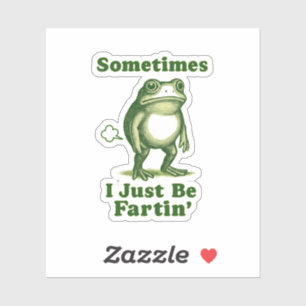 Sticker Citation de grenouille drôle