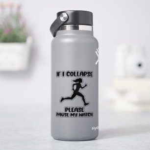 Sticker Citation de la vie du coureur drôle