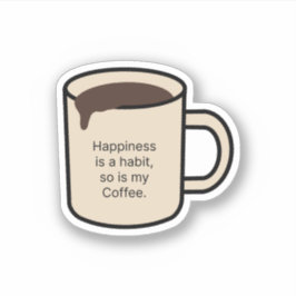 Sticker Citation De Mug De Café