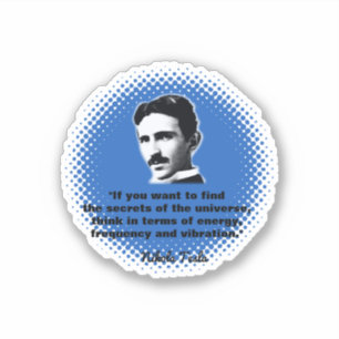 Sticker Citation De Nikola Tesla T-Shirt