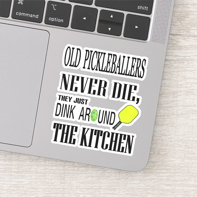 Sticker Citation de Pickleball drôle (Détail)