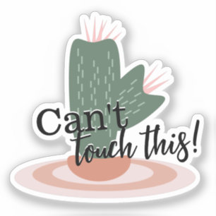 Sticker Citation de script de piquants de cactus