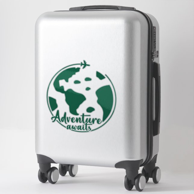 Sticker Citation de voyage esthétique (Sur valise)