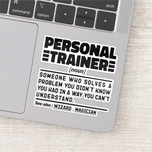 Sticker Citation d'Humour d'entraîneur certifié Noun