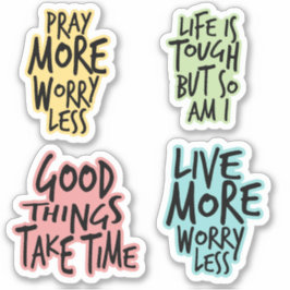 STICKER CITATION INSPIRATIONNELLE COLORÉE