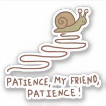 Citation motivante de patience avec un escargot mi