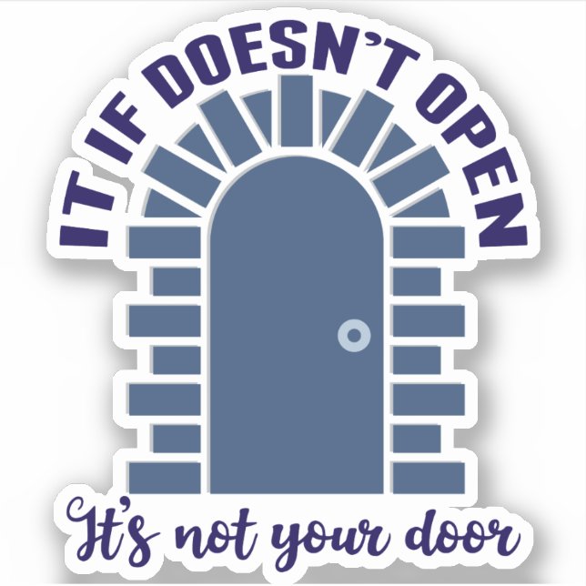 Sticker Citation Motivationnelle Restez Positif Non Votre  (Devant)