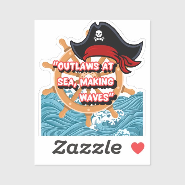 Sticker citation pirate (Feuille)
