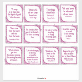 Sticker Citations douloureuses aux frontières magenta Vint