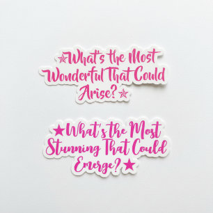 Sticker Citations Inspirantes Incroyables   Fille Positive