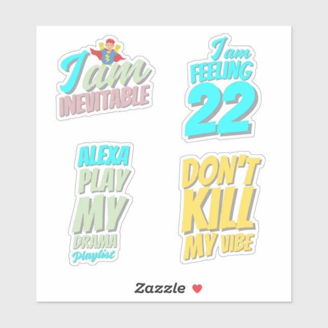 Sticker Citations Pop (Feuille)