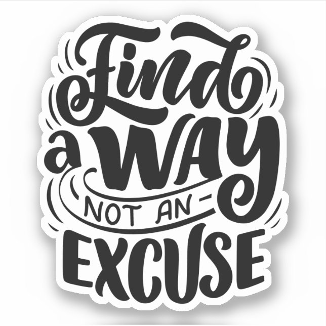 Sticker Citations Vintages en noir blanc (Devant)