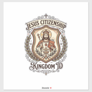 Sticker Citoyenneté de Jésus Royaume ID Citoyenneté de Jés