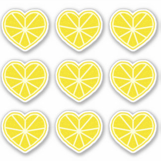 Sticker Citron de coeur