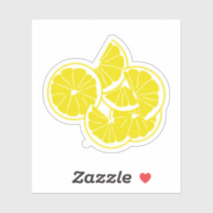Sticker Citrons jaunes Fun été